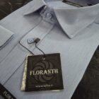 Men's Shirt MOD 013-025 Floranth Light Steel Blue